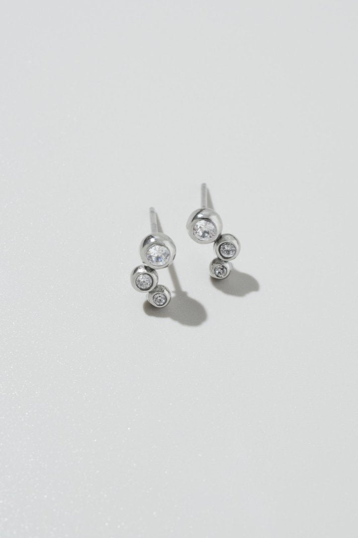 プチ ビジュー ステンレス ピアス
