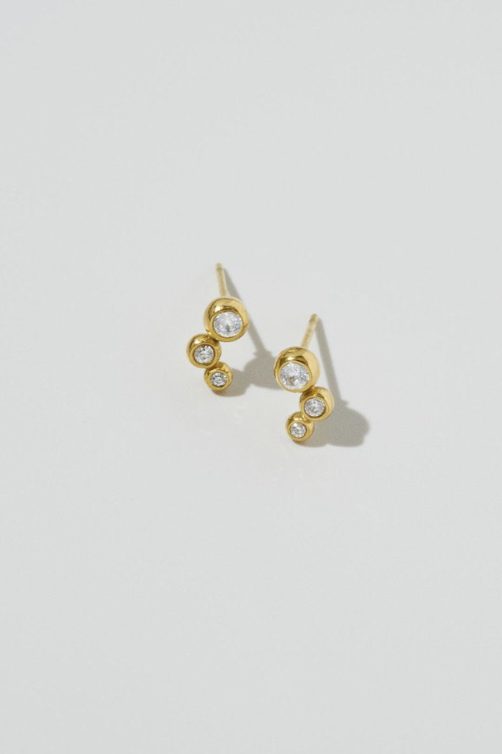 プチ ビジュー ステンレス ピアス