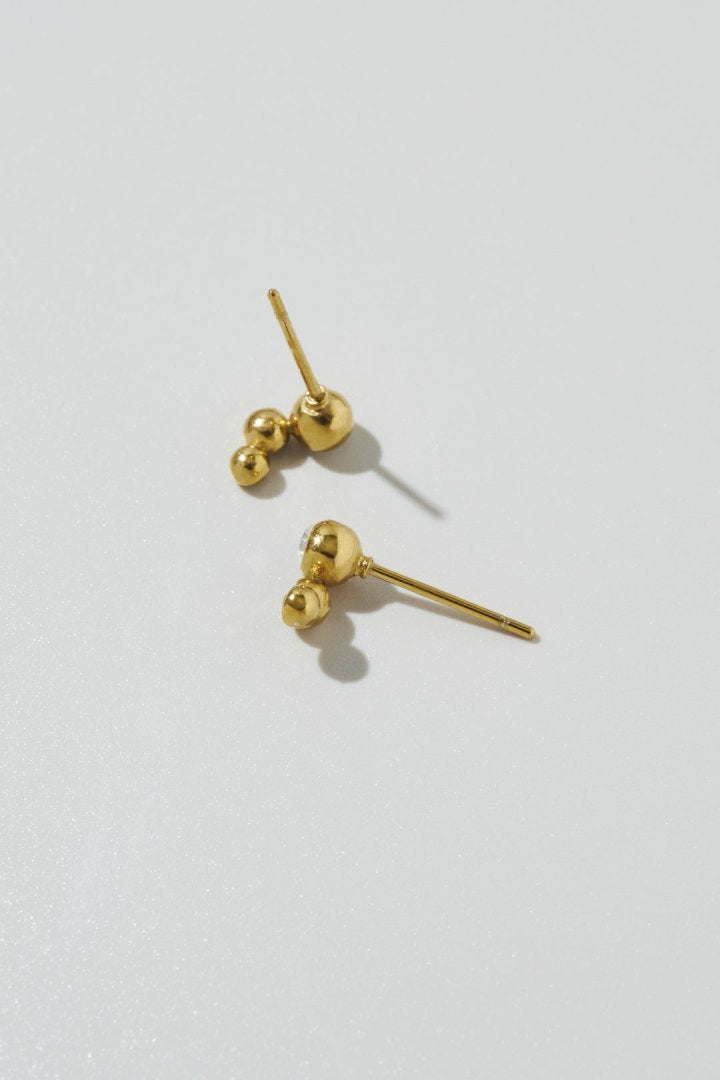 プチ ビジュー ステンレス ピアス