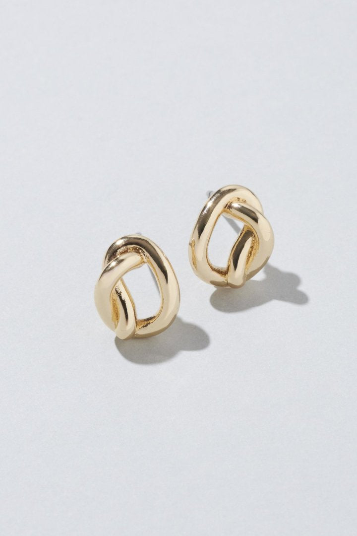 メタル ノット ミニ ピアス
