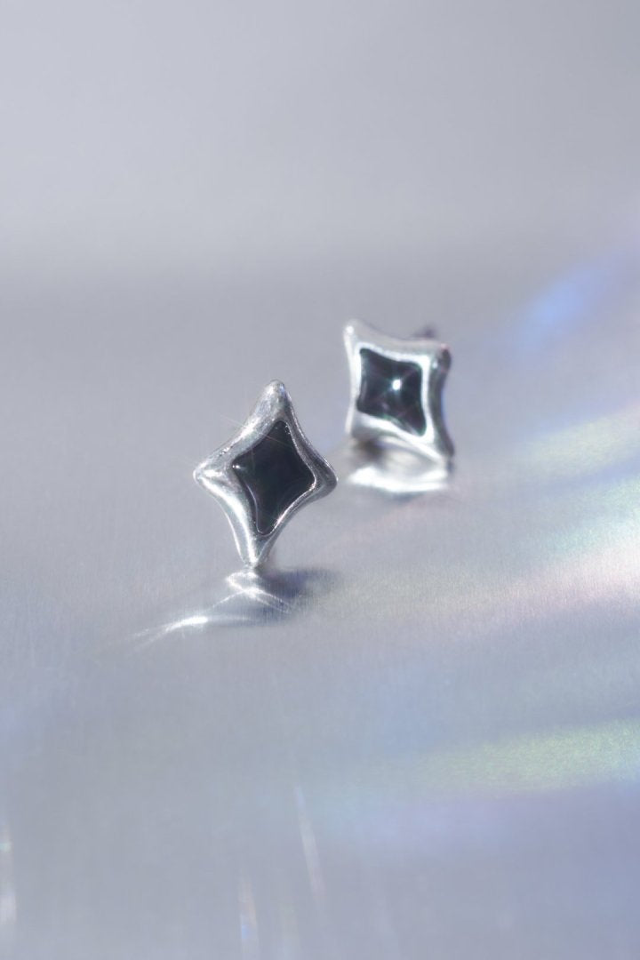 プチ キュービックジルコニア ハート ピアス