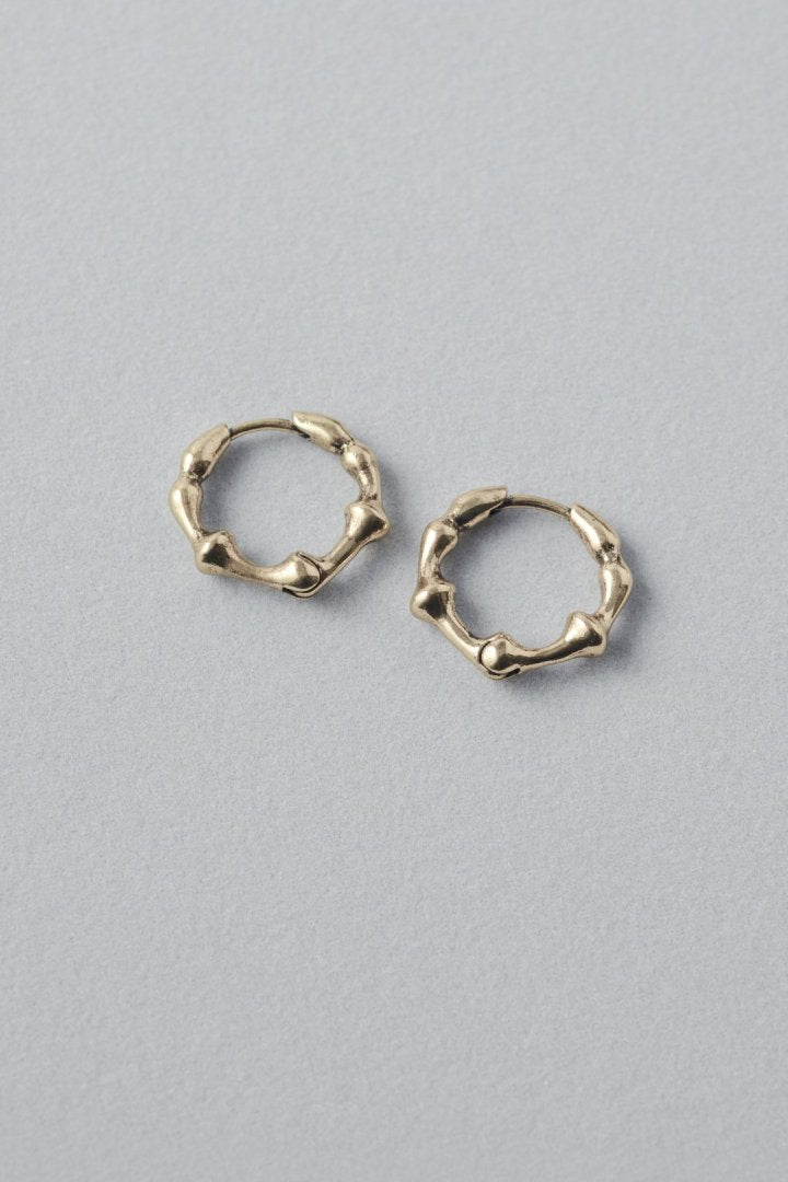 リップル ライン フープ ワンタッチ ピアス