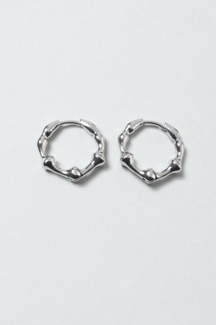 リップル ライン フープ ワンタッチ ピアス