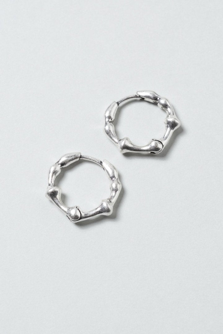 リップル ライン フープ ワンタッチ ピアス