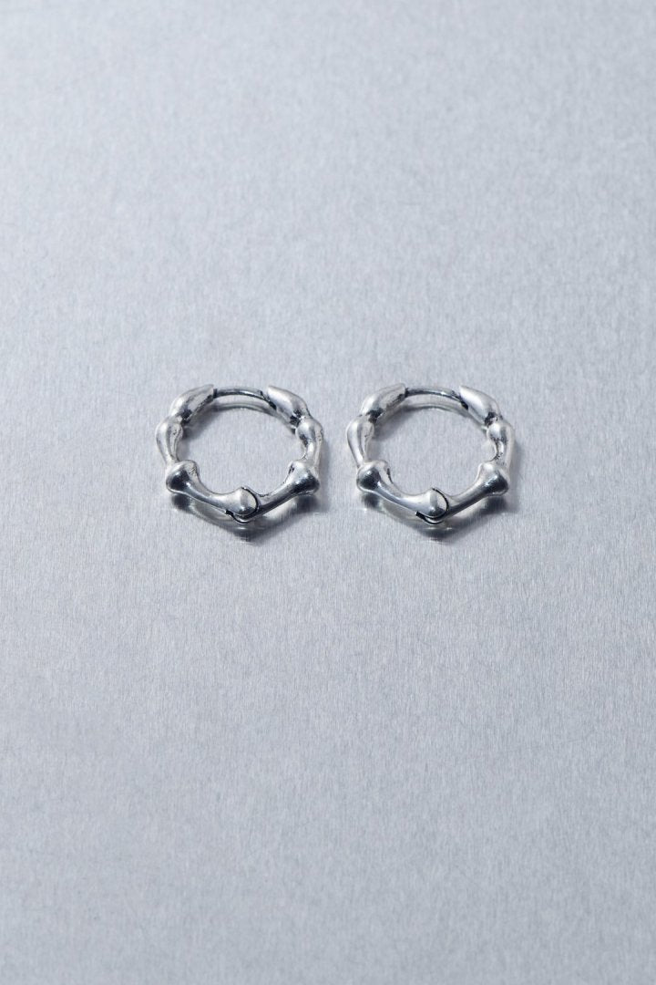 リップル ライン フープ ワンタッチ ピアス