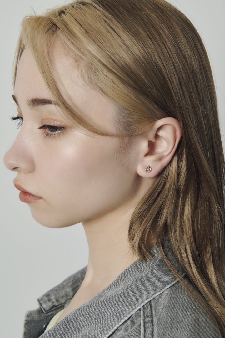 プチ キュービックジルコニア ピアス