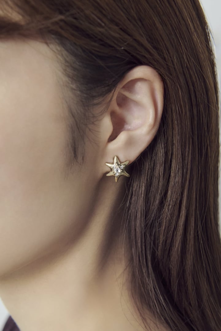 ポインテッド チャーム ピアス