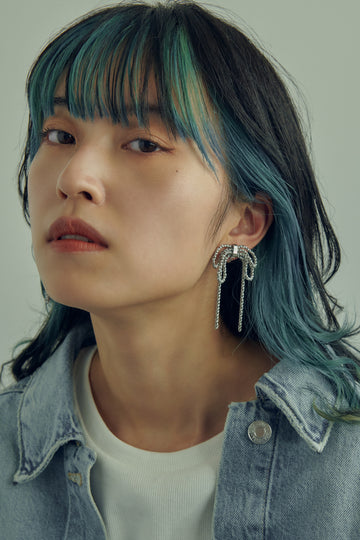 レイヤード チェーン リボン イヤリング – GOLDY Onlinestore