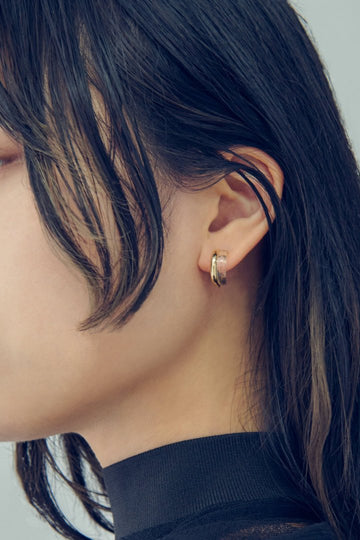 クリア × メタル ライン 2ペア イヤリング – GOLDY Onlinestore 