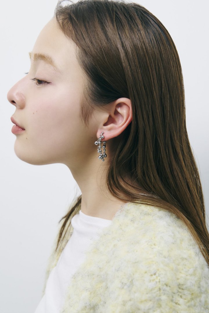 キュービックジルコニア × メタル ボール イヤリング – GOLDY Onlinestore