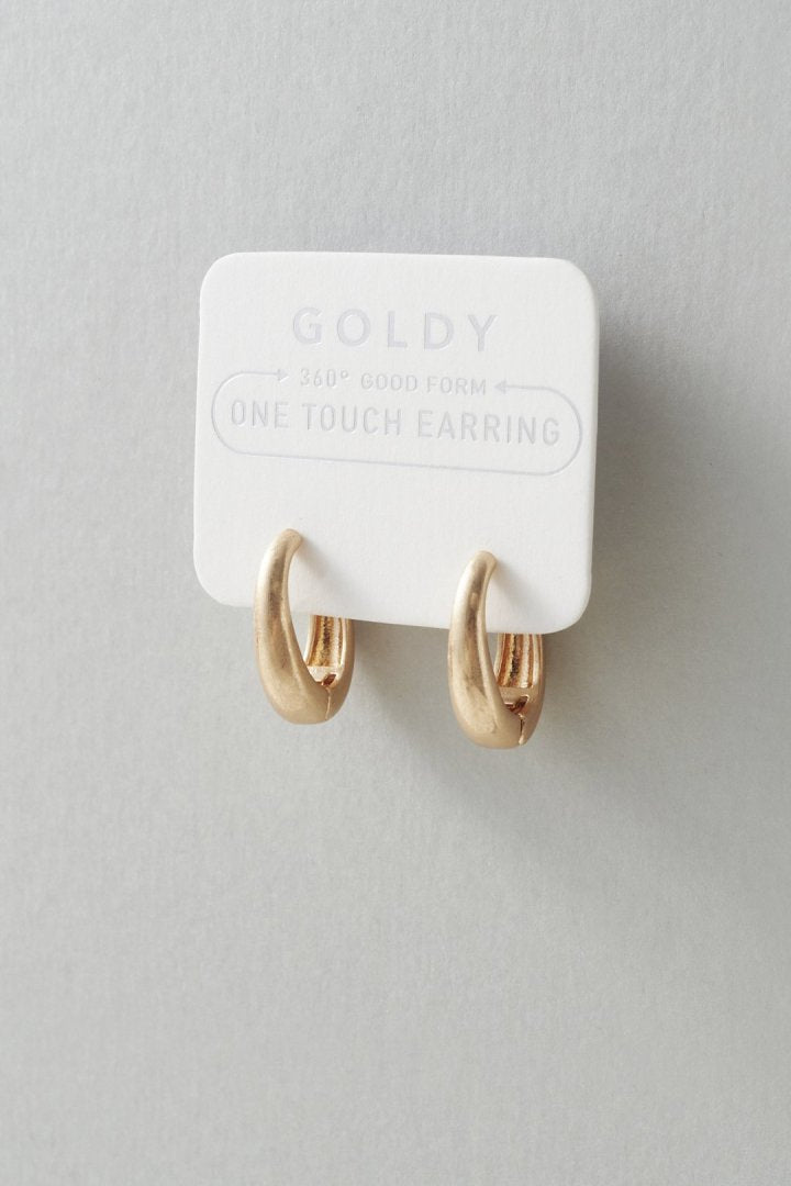 オーバル フープ ワンタッチ イヤリング – GOLDY Onlinestore