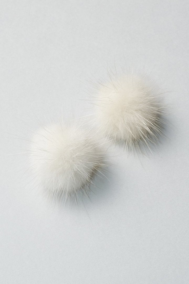 パフィー ミンク ファー イヤリング