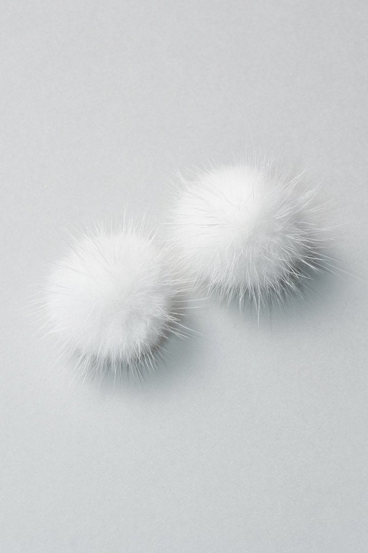 パフィー ミンク ファー イヤリング