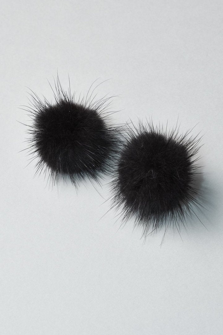 パフィー ミンク ファー イヤリング