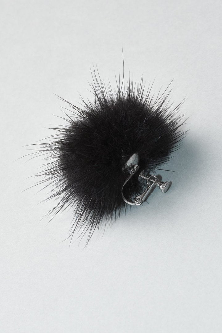 パフィー ミンク ファー イヤリング