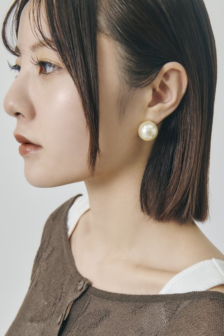 ビッグ パール イヤリング