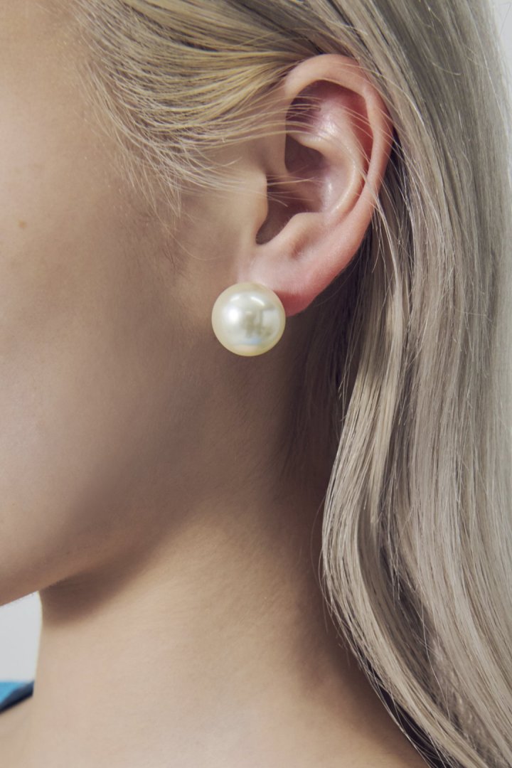 ビッグ パール イヤリング
