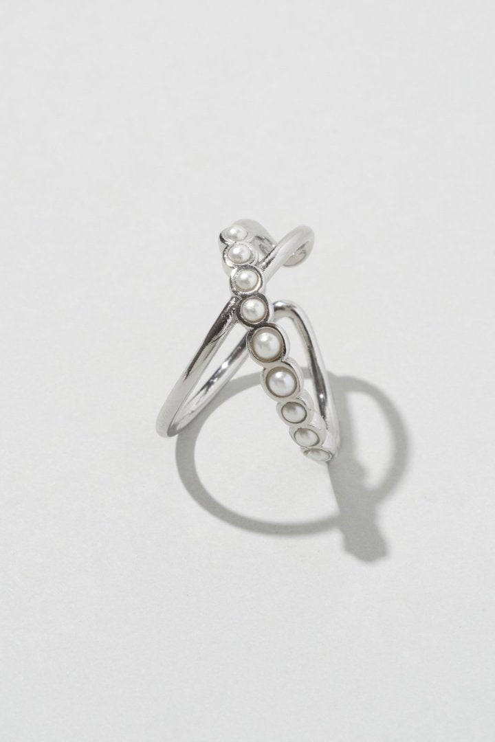 クロス ライン ドループ イヤーカフ