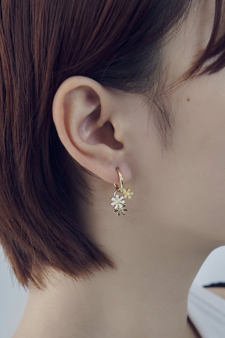 カラー ブルーム イヤリング