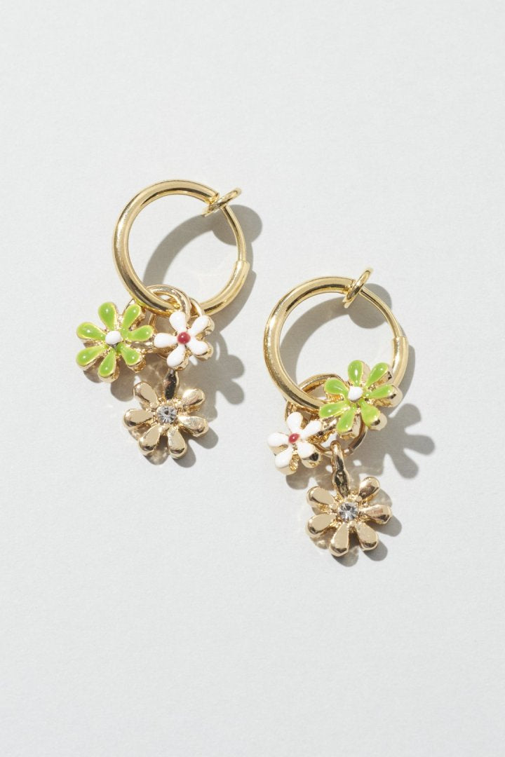 カラー ブルーム イヤリング