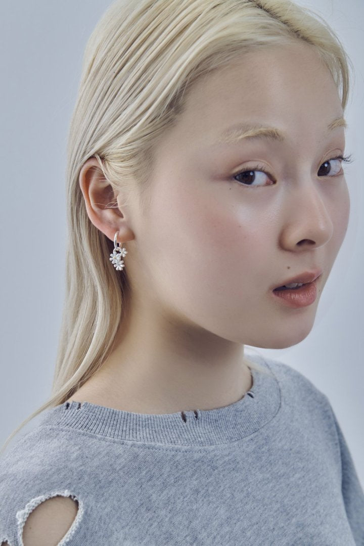 カラー ブルーム イヤリング