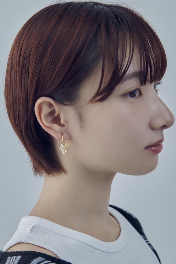 カラー ブルーム イヤリング