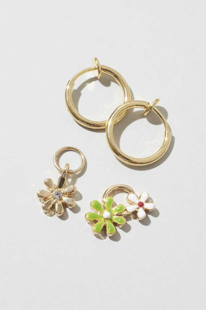 カラー ブルーム イヤリング