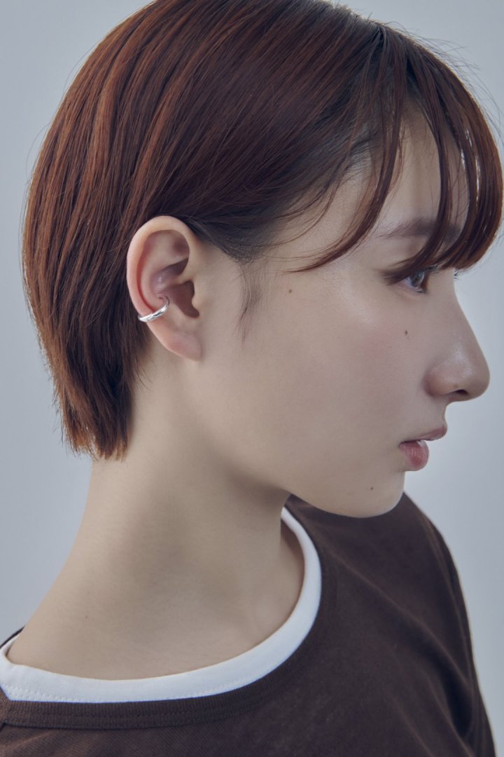 フレッシュ ウォーター パール メタル イヤリング