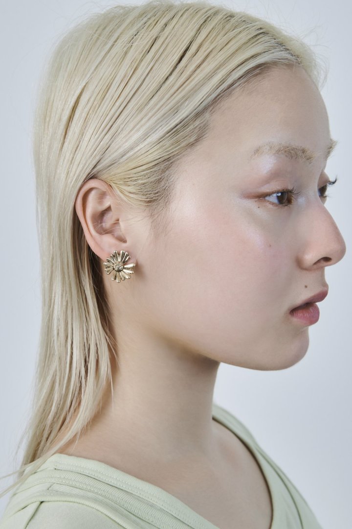 ヴィンテージ マーガレット イヤリング