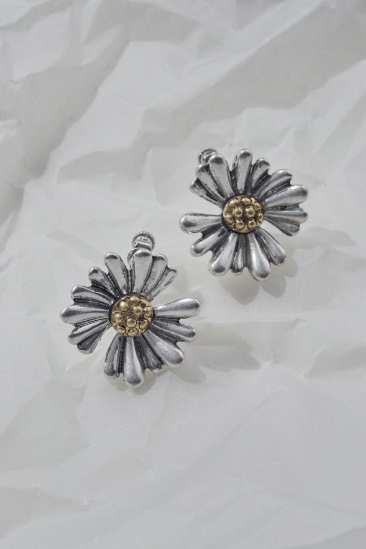 ヴィンテージ マーガレット イヤリング