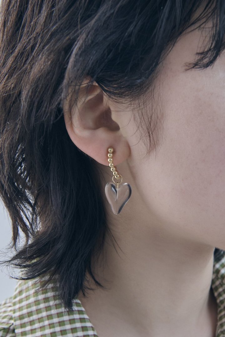 ガミー ハート イヤリング