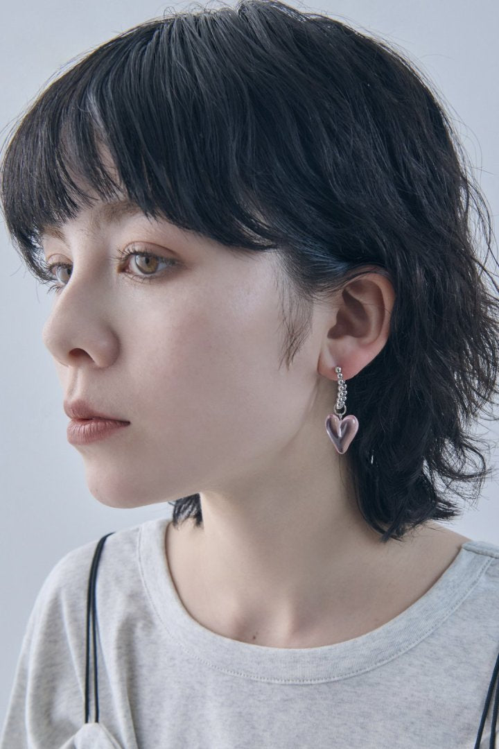 ガミー ハート イヤリング