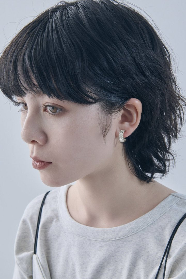 ヴィンテージ  ハート エングレイヴ イヤリング