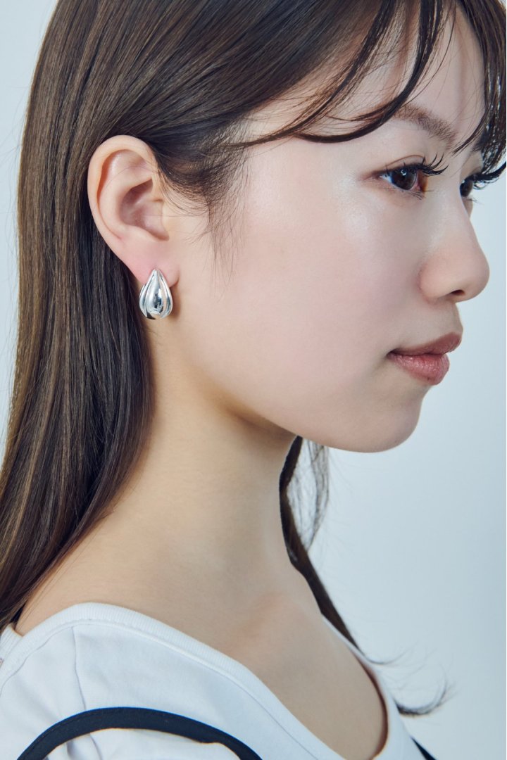 レイヤード ドロップ ワンタッチ イヤリング
