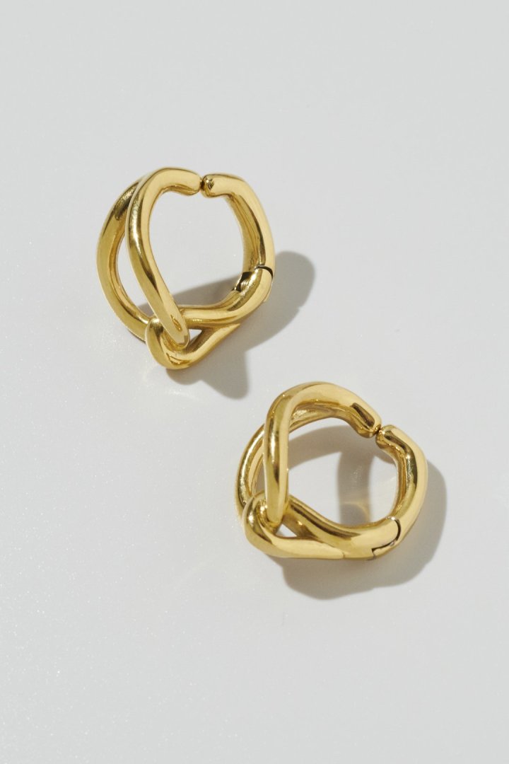ノット ドロップ ワンタッチ ステンレス イヤリング – GOLDY Onlinestore