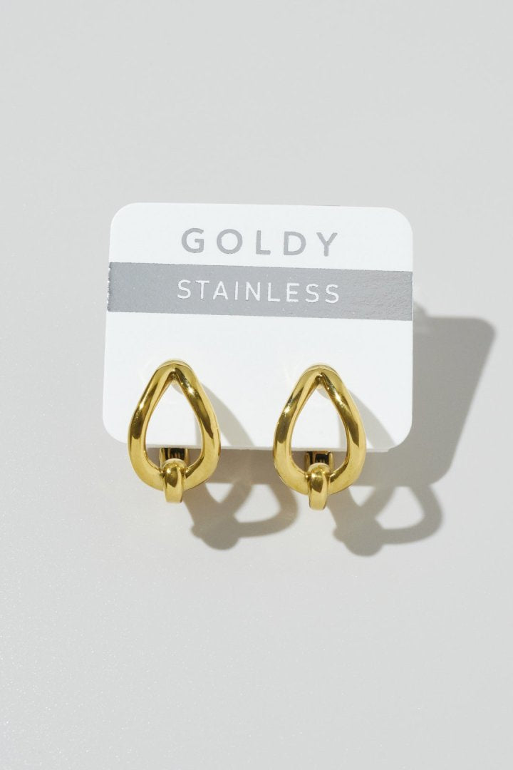 ノット ドロップ ワンタッチ ステンレス イヤリング – GOLDY Onlinestore