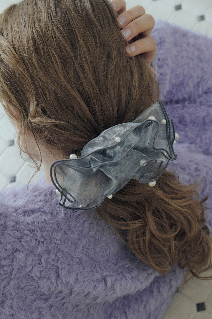 スフィアー シアー フリル バレッタ 2