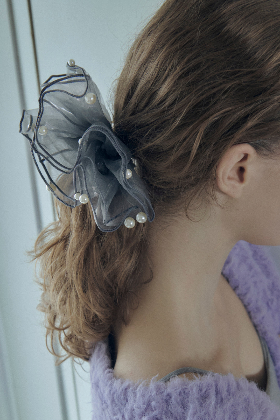 スフィアー シアー フリル バレッタ 2