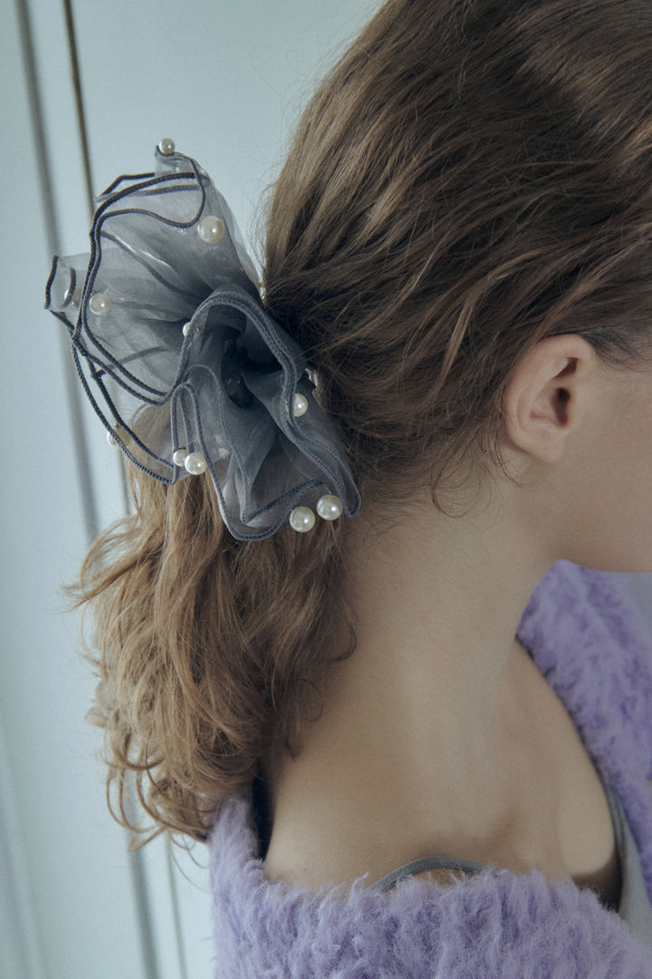 スフィアー シアー フリル バレッタ 2