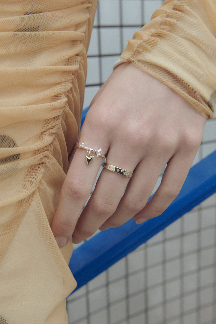 アソートメント スパークル チャーム セット リング