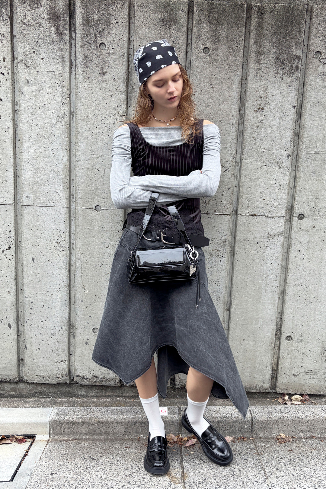 マルチ ビーズ ネックカフ