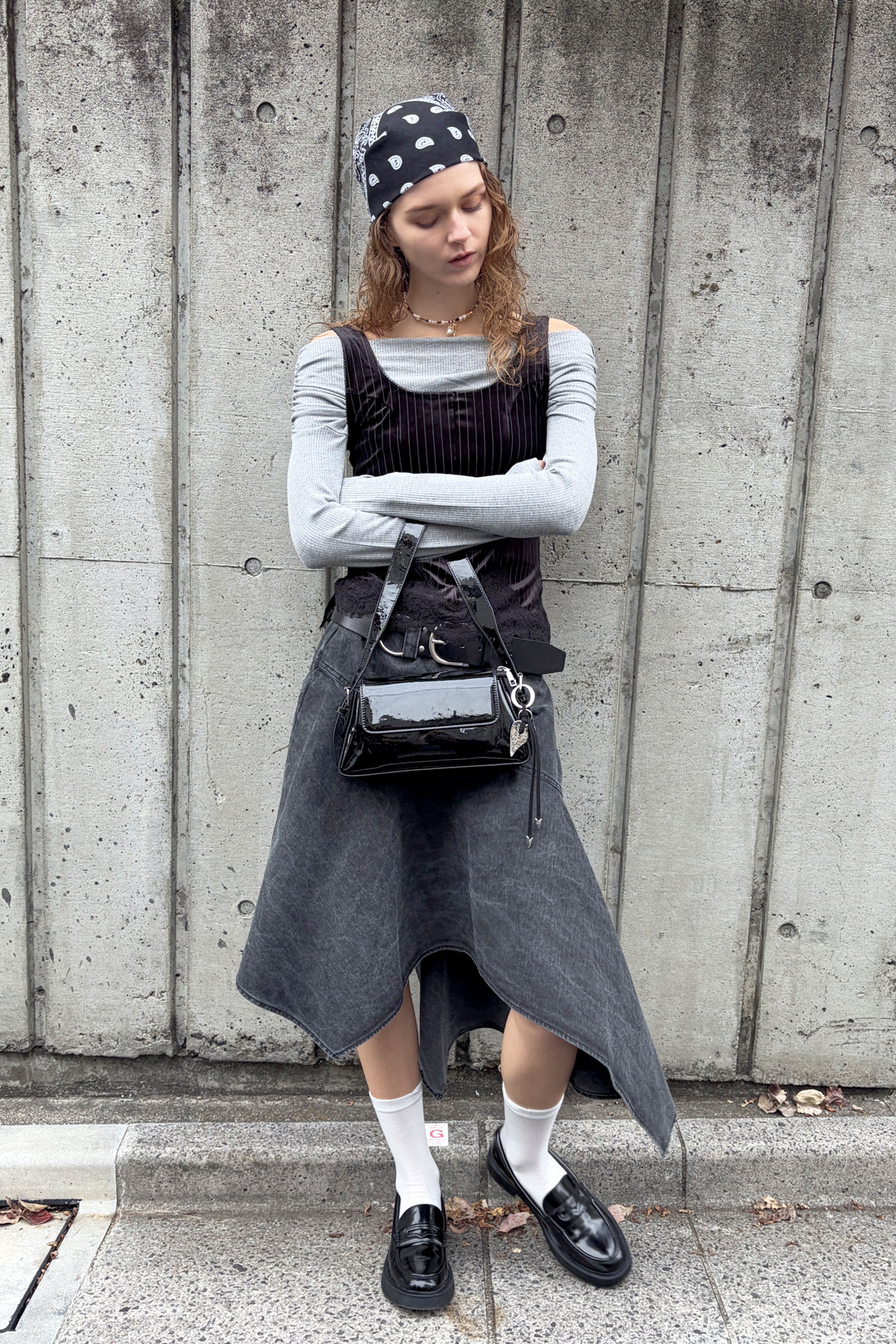 レザー タッチ ハート バッグ チャーム