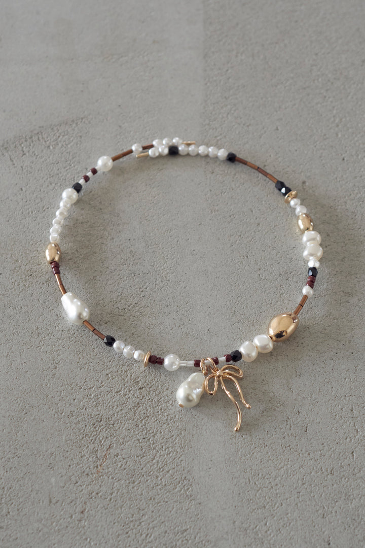 マルチ ビーズ ネックカフ