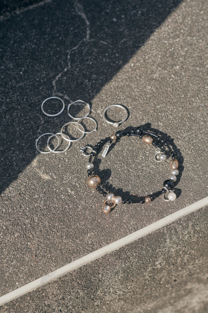 マルチ ビーズ バングル