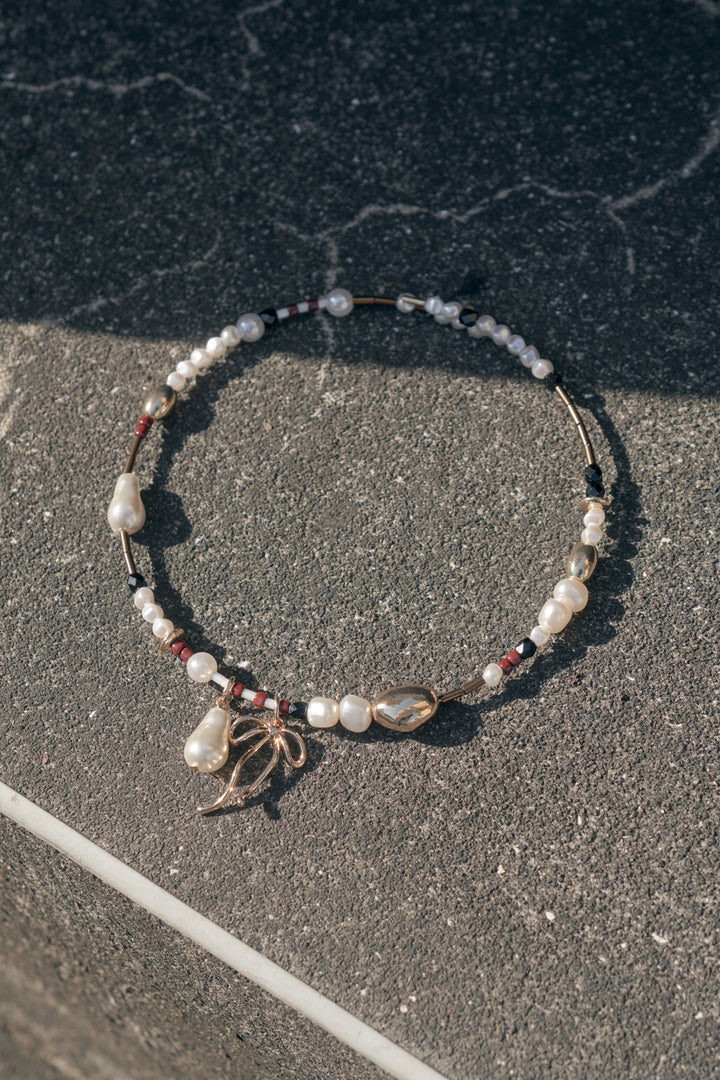 マルチ ビーズ ネックカフ