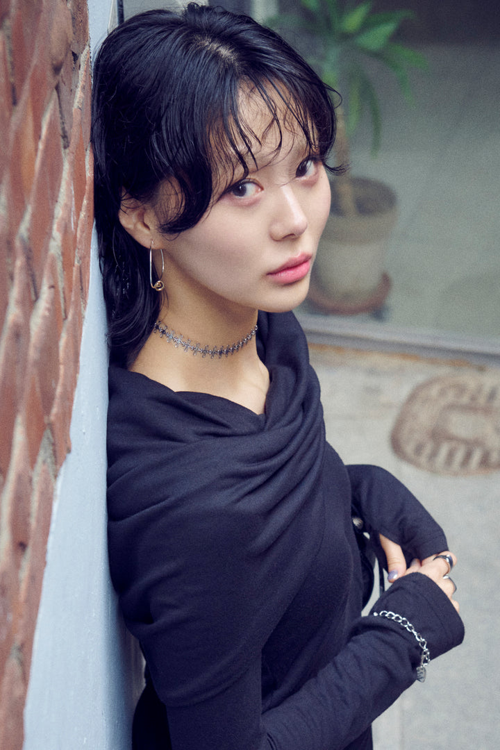 マイクロ チャーム スパイラル ピアス【KOREA SNAP】