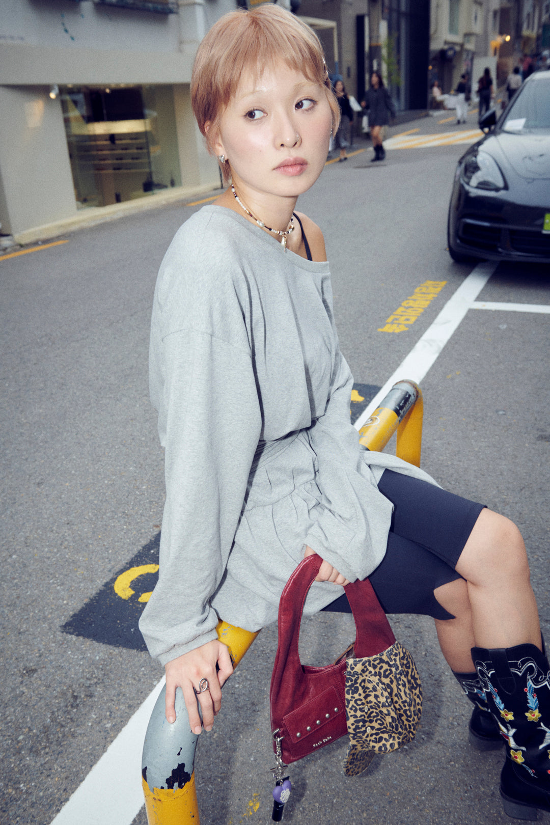 ワープ ライン リング【KOREA SNAP】