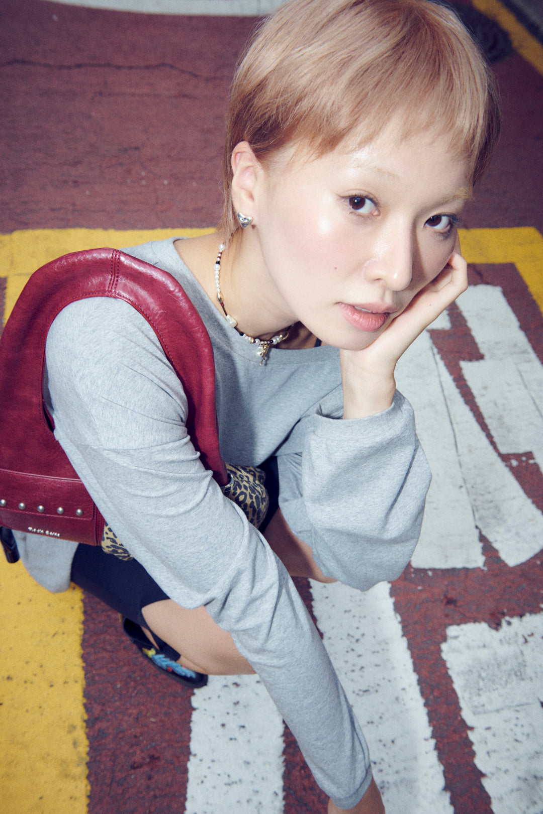 ワープ ライン リング【KOREA SNAP】