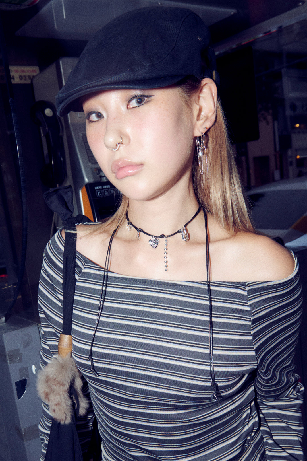 ハート ミリアッド コード チョーカー【KOREA SNAP】