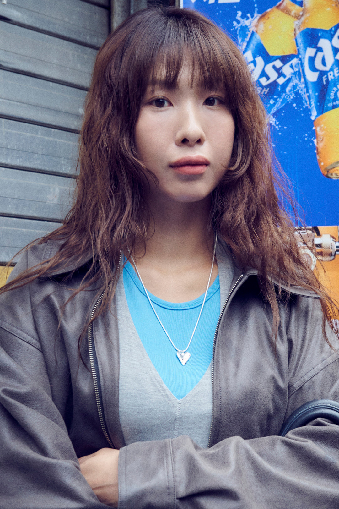 ドット ハート メタル ネックレス【KOREA SNAP】